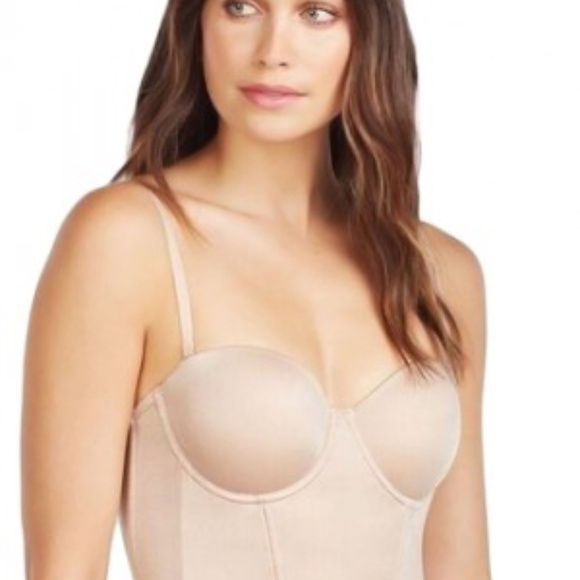 On Gossamer Beautifully Basic Bustier Bra 32DD - Picture 3 of 9